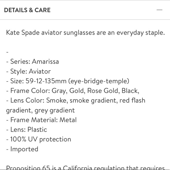 Kate Spade ♠️ gradient lens aviator sunglasses NWC main image 5